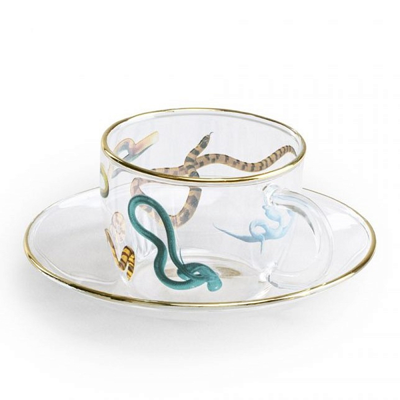 Кофейная пара Seletti Snakes Прозрачный Мульти Кофейная пара Seletti Snakes Прозрачный Мульти в Грозном | Loft Concept
