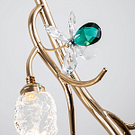 Подвесной светильник с хрустальными плафонами и декором Alvere Crystal Hanging Lamp варинант исполнения - 4 | Loft Concept в Грозном