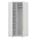 Шкаф угловой с белым глянцевым фасадом Grace of Furniture варинант исполнения - 2 | Loft Concept в Грозном