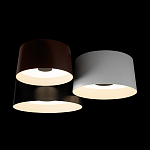 Потолочный светильник с 3-мя цилиндрическими абажурами черного белого и коричневого цвета Urban Dome варинант исполнения - 4 | Loft Concept в Грозном