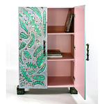 Премиальный Шкаф Defoliation двухстворчатый роспись зеленые листья  варинант исполнения - 3 | Loft Concept в Грозном