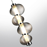 Подвесной светильник с 4-мя рифлеными стеклянными шарами Marcelh Light варинант исполнения - 5 | Loft Concept в Грозном