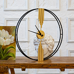 Часы настенные круглые из металла Mirror Tower Clock варинант исполнения - 3 | Loft Concept в Грозном