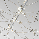 Люстра подвесная с тонкой металлической конструкцией цвета хром Quasar варинант исполнения - 5 | Loft Concept в Грозном