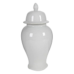 Ваза белая с крышкой однотонная Chinoiserie Ceramics варинант исполнения - 8 | Loft Concept в Грозном