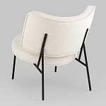 Мини-кресло District Lounge букле белый варинант исполнения - 3 | Loft Concept в Грозном