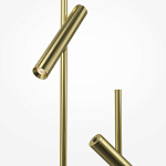 Напольный торшер светодионый золотой Lumen Duo варинант исполнения - 3 | Loft Concept в Грозном
