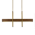 Люстра линейная прямоугольная Wooden Straight Shapes варинант исполнения - 2 | Loft Concept в Грозном