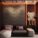 Гипсовая 3D панель с принтографией PM-04 варинант исполнения - 1 | Loft Concept в Грозном