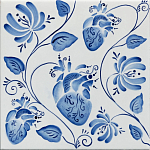 Плитка с узором Сердце варинант исполнения - 2 | Loft Concept в Грозном