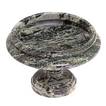 Фруктовница средняя из натурального камня Змеевик Шабровский Natural Stone Fruit Bowls варинант исполнения - 2 | Loft Concept в Грозном