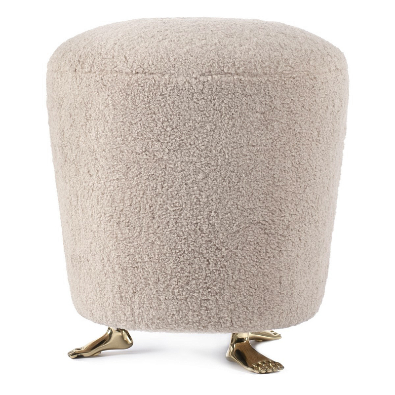 Пуф Foot Stool Бежевый Латунь Пуф Foot Stool Бежевый Латунь в Грозном | Loft Concept