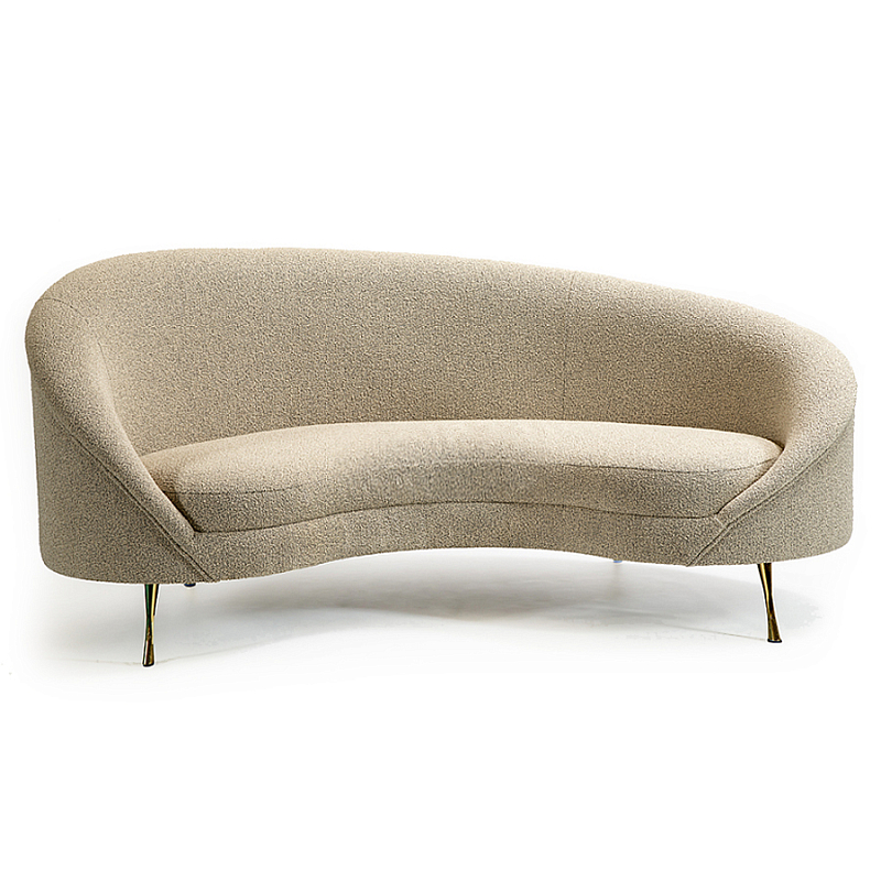 Диван двухместный Paulet Small Sofa Золотой Молочный в Грозном | Loft Concept 