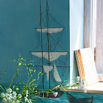 Обои ручная роспись Nantucket Crossing Brandt colourway on scenic paper варинант исполнения - 5 | Loft Concept в Грозном