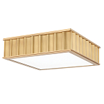 Потолочный светильник квадратный с гофрированным латунным абажуром Millennium варинант исполнения - 2 | Loft Concept в Грозном