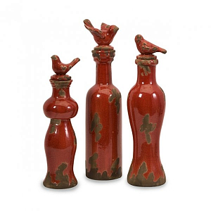 Набор ваз c крышками Vintage Bird