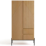 Шкаф с геометрическим рисунком на дверцах Anders Light Wood варинант исполнения - 1 | Loft Concept в Грозном