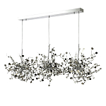 Люстра подвесная из трех частей с металлическими круглыми элементами Terzani Argent варинант исполнения - 6 | Loft Concept в Грозном