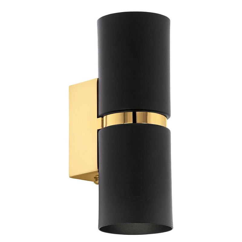 Бра Lestor double round gold Черный Глянцевое золото Бра Lestor double round gold Черный Глянцевое золото в Грозном | Loft Concept
