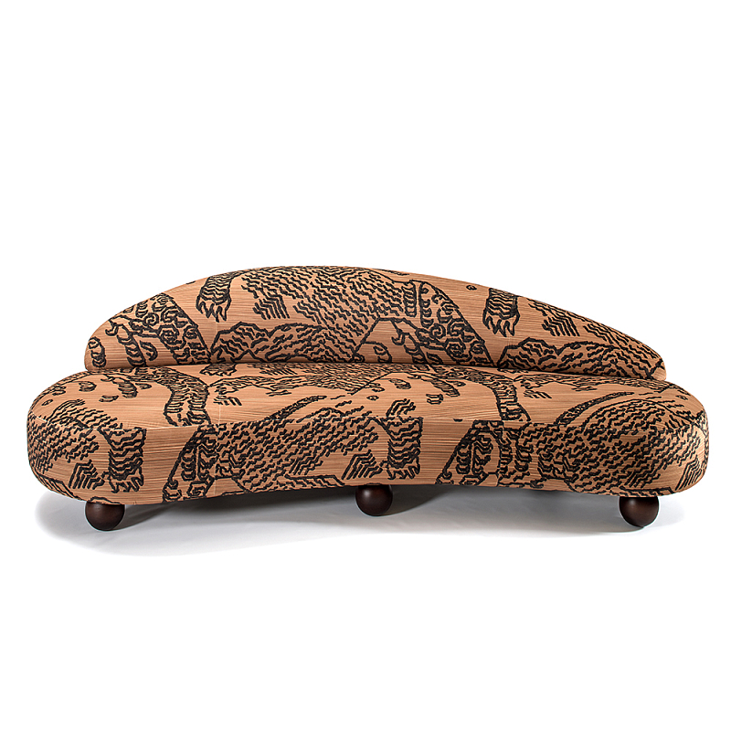 Дизайнерский Диван Wakonda Оранжевый Коричневый в Грозном | Loft Concept 