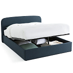 Двуспальная кровать с подъемным механизмом Mathise Bed Deep Blue варинант исполнения - 2 | Loft Concept в Грозном