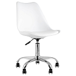 Офисный стул на металлическом основании EGGERY White пластик варинант исполнения - 1 | Loft Concept в Грозном