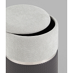 Пуф Mauldine с ящиком серо-черный с экокожей варинант исполнения - 2 | Loft Concept в Грозном