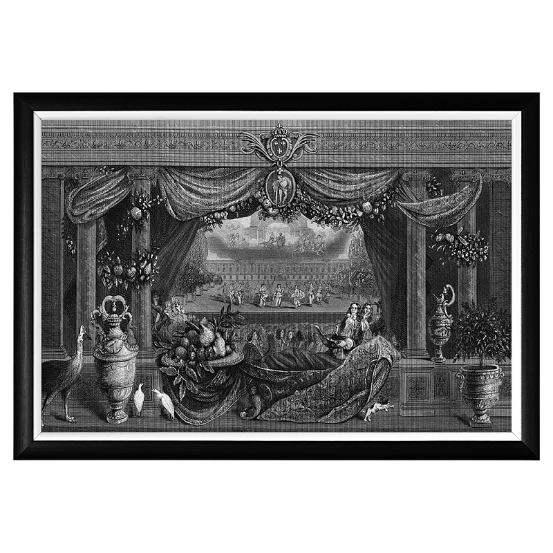 Постер Louvre Palace Poster Черный Белый Постер Louvre Palace Poster Черный Белый в Грозном | Loft Concept