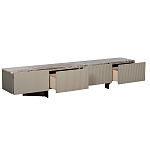 Тумба под телевизор серая с мраморной столешницей Uniqueness Marble варинант исполнения - 2 | Loft Concept в Грозном