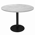Стол обеденный с круглой светло-серой столешницей Harris Collection варинант исполнения - 1 | Loft Concept в Грозном