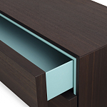 Дизайнерский комод коричневый с 2-мя ящиками и дверцами Pandora варинант исполнения - 2 | Loft Concept в Грозном