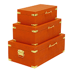 Комплект оранжевых чемоданов Golden Twigs варинант исполнения - 2 | Loft Concept в Грозном