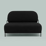 Двухместный диван черного цвета COLOR BLOCK варинант исполнения - 3 | Loft Concept в Грозном