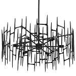 Люстра черная остроконечной формы Black Satin варинант исполнения - 5 | Loft Concept в Грозном