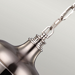 Подвесной светильник со стальным плафоном и белым матовым стеклянным шаром Feiss варинант исполнения - 4 | Loft Concept в Грозном