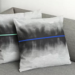 Чехол на подушку хлопковый Blake Boundaries Blue варинант исполнения - 4 | Loft Concept в Грозном