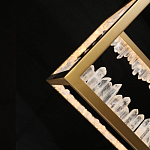 Настольная лампа прямоугольная с декоративными элементами в виде кристаллов Smooth Shine варинант исполнения - 4 | Loft Concept в Грозном