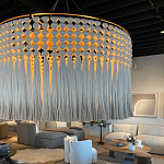 Люстра серая плетеная с кисточками Boho Tassel Chandelier варинант исполнения - 2 | Loft Concept в Грозном