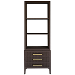 Этажерка Primo с ящиками шпон Темный орех варинант исполнения - 1 | Loft Concept в Грозном