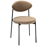 Стул металлический с мягкой спинкой и сиденьем из велюра Alfie Chair варинант исполнения - 4 | Loft Concept в Грозном