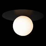 Потолочный светильник с белым шарообразным плафоном и черным круглым основанием Matisse варинант исполнения - 1 | Loft Concept в Грозном