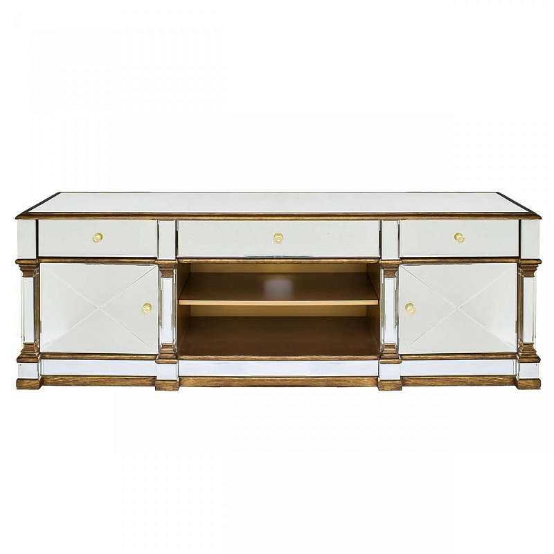 Комод зеркальный Mirrored Wide Commode Золотой в Грозном | Loft Concept 