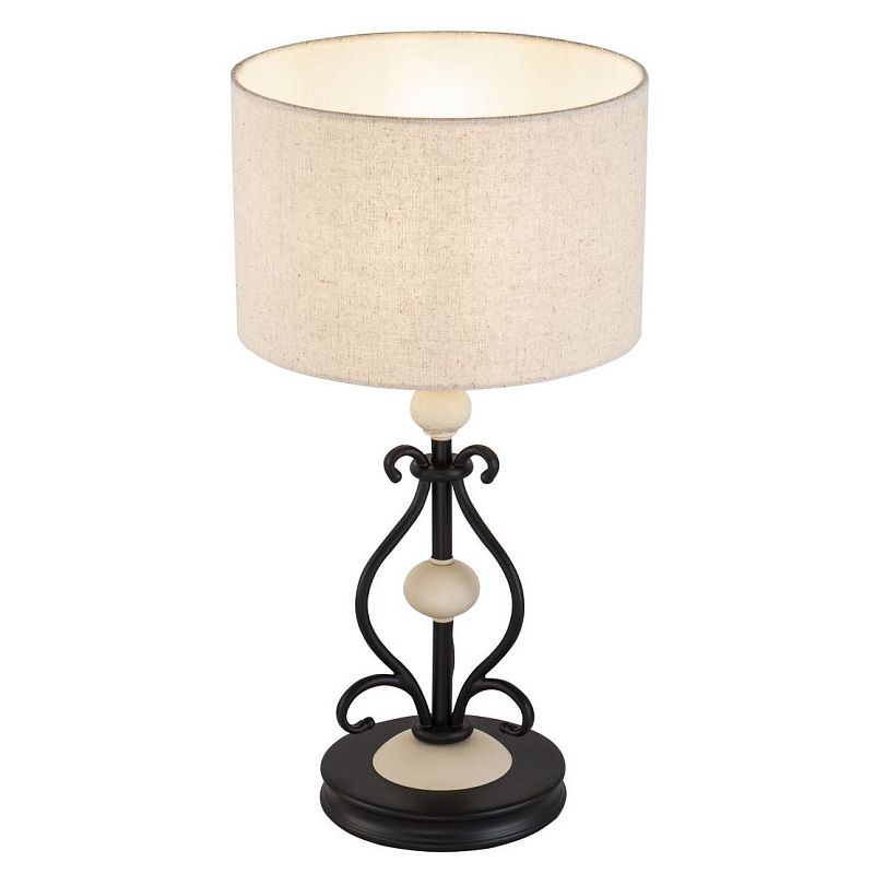 Настольная лампа Mocenigo Table lamp Черный Кремовый Настольная лампа Mocenigo Table lamp Черный Кремовый в Грозном | Loft Concept