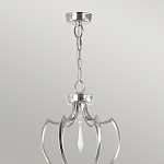 Люстра цвета никель с 6-ю лампами и стеклянными подвесками Elstead Lighting варинант исполнения - 4 | Loft Concept в Грозном