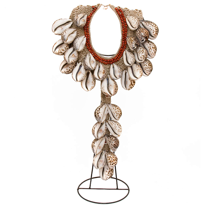 Этническое ожерелье из ракушек Aboriginal Necklace Mottled Shells Коричневый Белый Красный Этническое ожерелье из ракушек Aboriginal Necklace Mottled Shells Коричневый Белый Красный в Грозном | Loft Concept