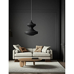 Подвесной вязаный черный светильник «Моника» варинант исполнения - 3 | Loft Concept в Грозном