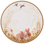 Чайная пара из фарфора с изображением собаки и зайцев 300 мл Hunting Porcelain Collection 2 варинант исполнения - 3 | Loft Concept в Грозном