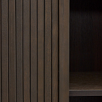 Буфет тёмно-коричневого цвета из ясеневого шпона с 2-мя раздвижными дверями Toinette варинант исполнения - 3 | Loft Concept в Грозном