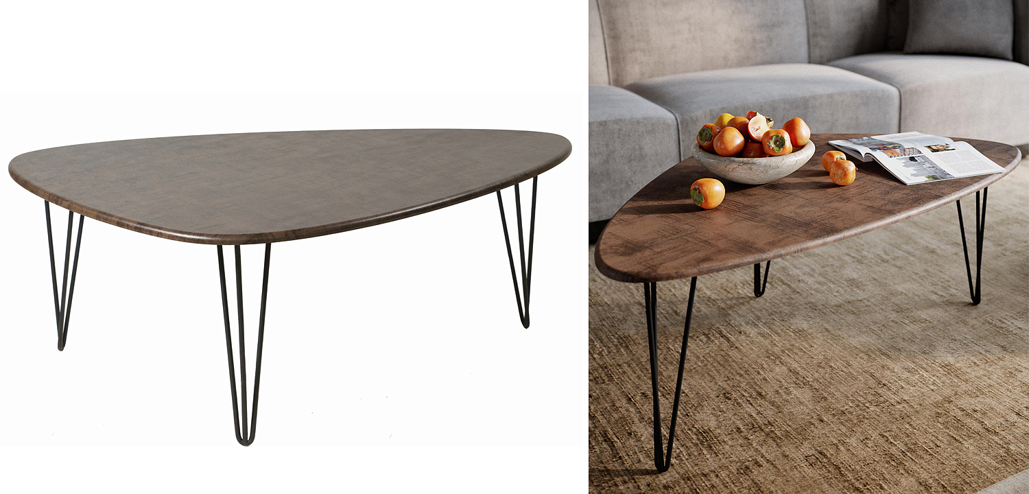 Кофейный стол Dorian Coffee Table brown Кофейный стол Dorian Coffee Table brown - Loft-Concept в Грозном