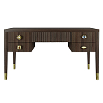 Письменный стол с 4-мя ящиками Elsa Dreams Walnut варинант исполнения - 6 | Loft Concept в Грозном